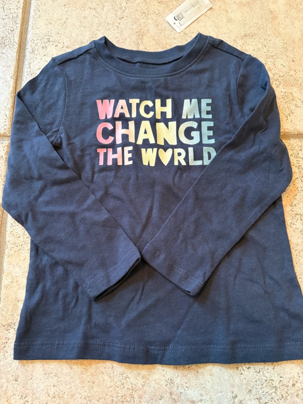 Old Navy Navy Long Sleeve Tee